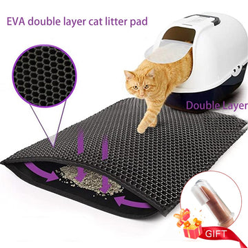 Layer Waterproof Pet Litter Box Mat
